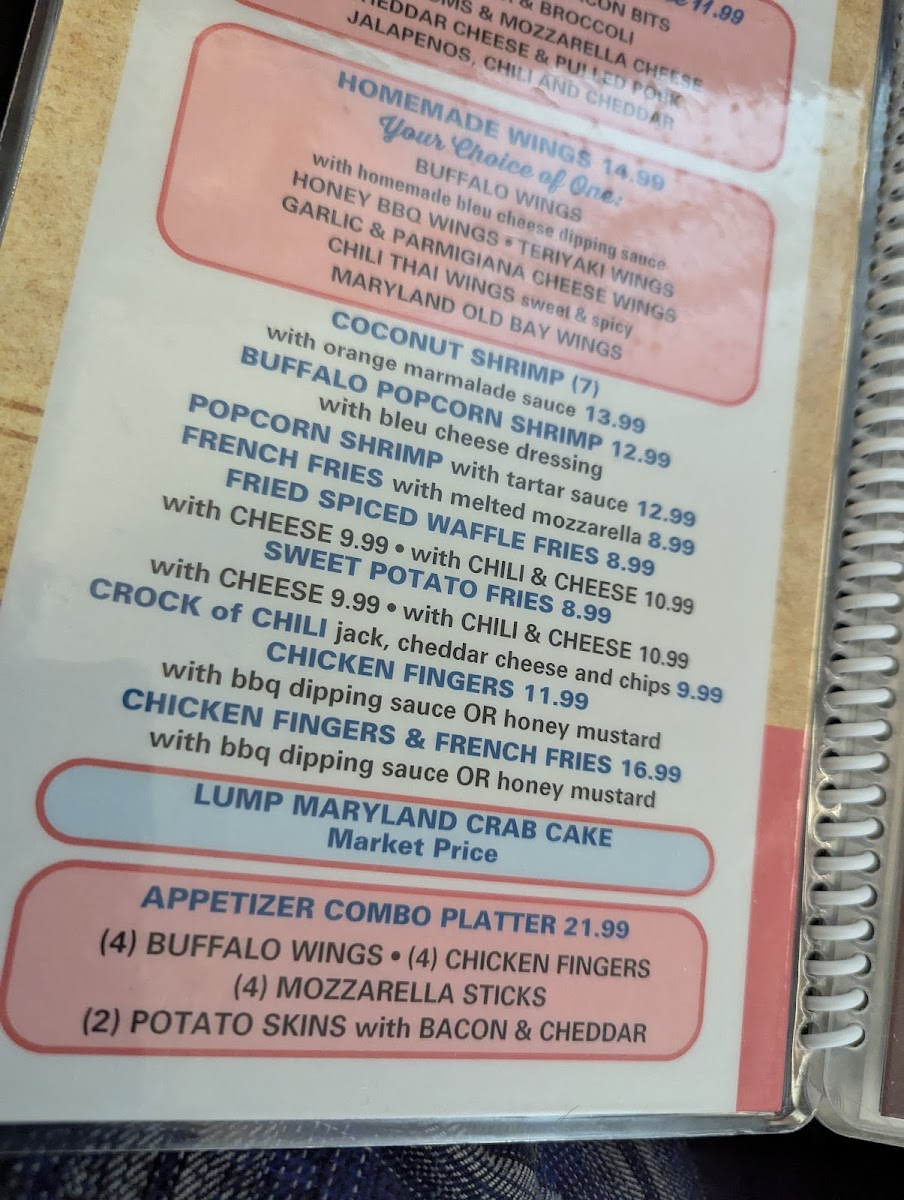 Nautilus Diner Menu - Image 1