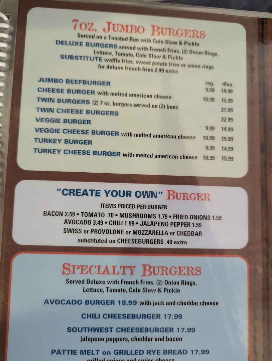 Nautilus Diner Menu - Image 5