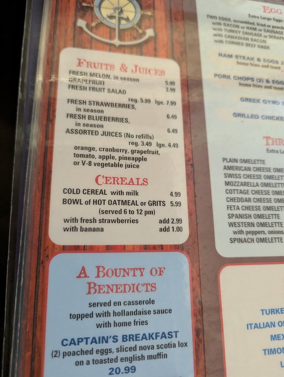 Nautilus Diner Menu - Image 6